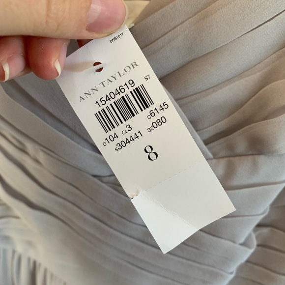 Ann Taylor | Long Silk Bridesmaid Dress | 8 - Picture 6 of 14